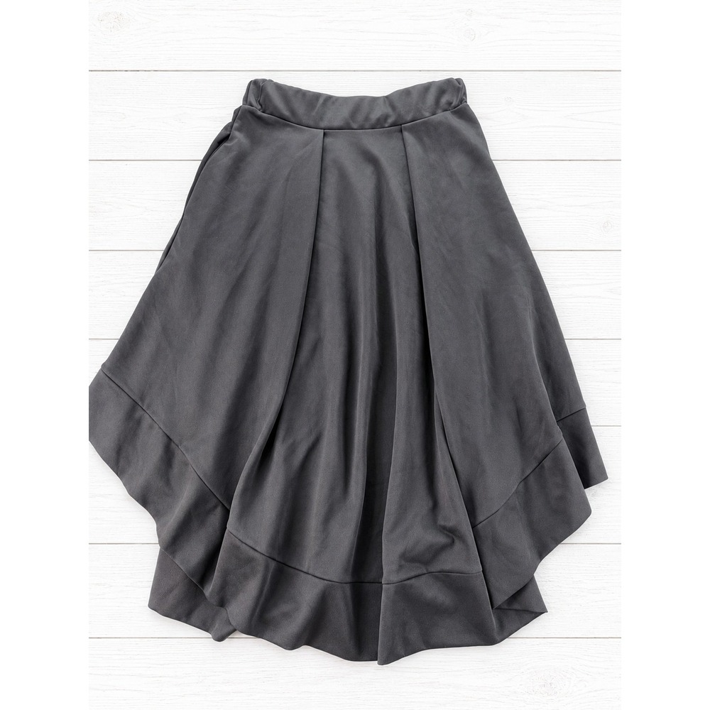 Unbranded Skirt High Low Pleated Black Gothic Steampunk Party Size S 4265